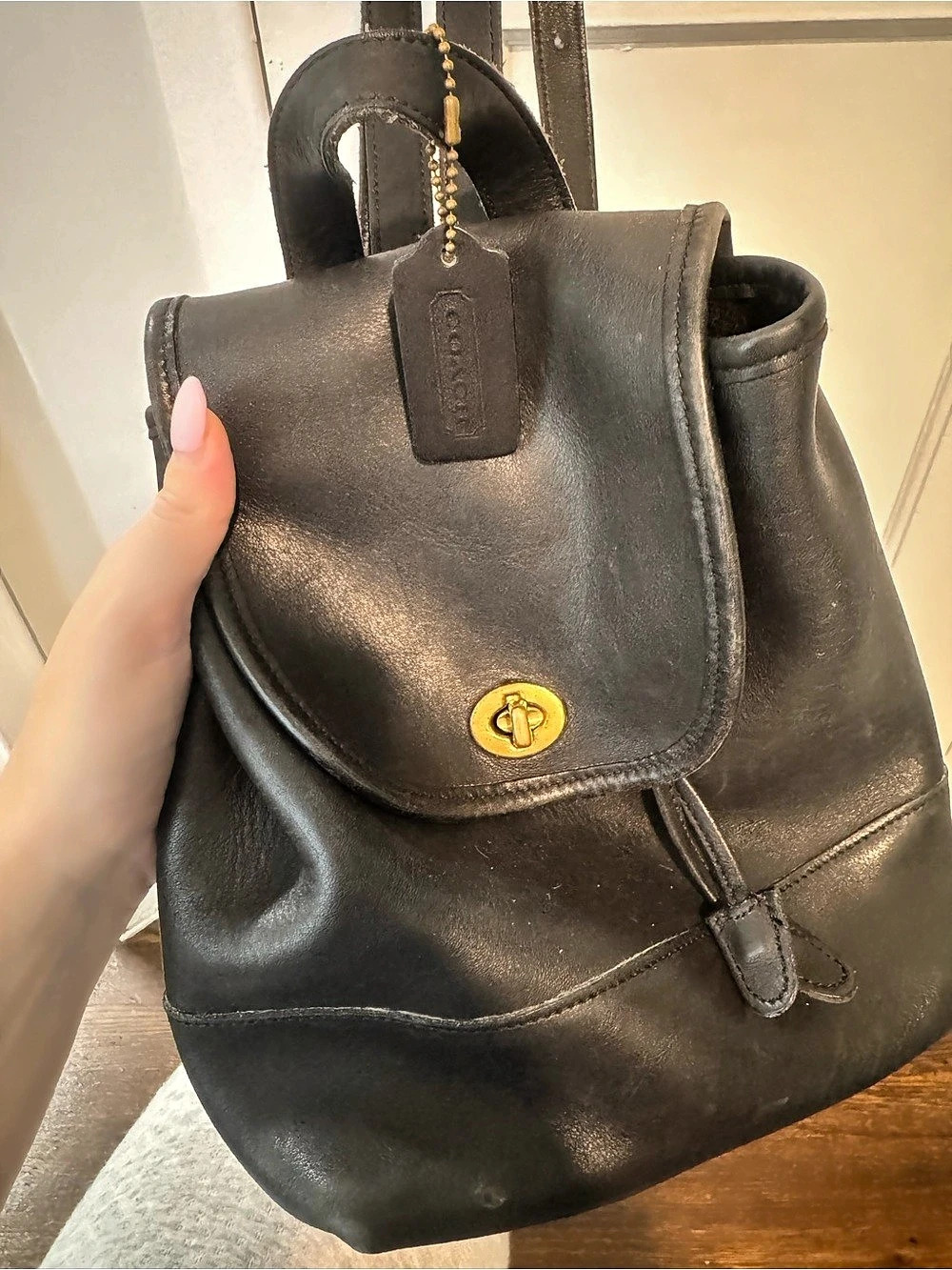 Coach Vintage Coach Small Daypack Backpack Vintage Small Daypack Backpack Black